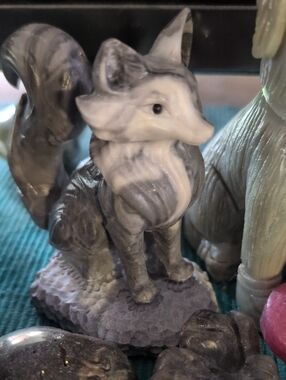 Dorothy Fox Carving 🐾 Real Stone